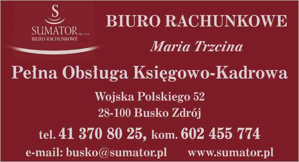 Sumator Sp. z o.o. - biuro rachunkowe BUSKO-ZDRÓJ biuro rachunkowe BUSKO-ZDRÓJ